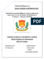 Advitya Mittal Industrial Report