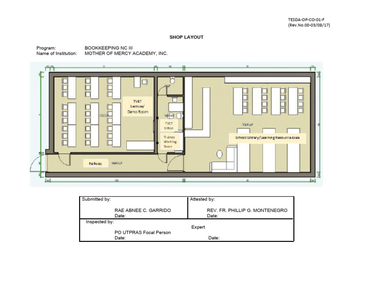 Tvet Shop Layout | PDF