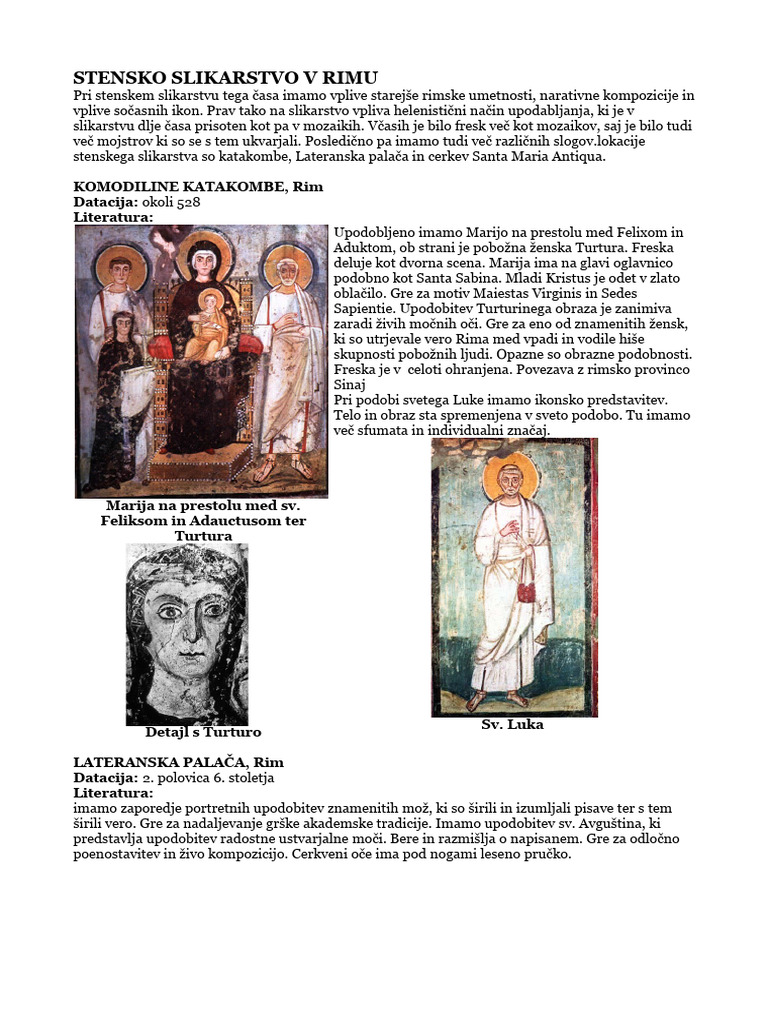 07.stensko Slikarstvo V Rimu | PDF