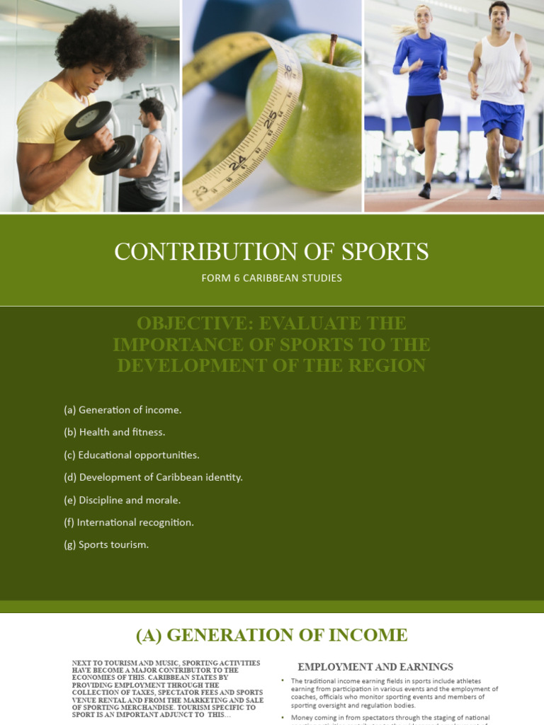 Contribution of Sports | PDF | Sports | Preventive Healthcare