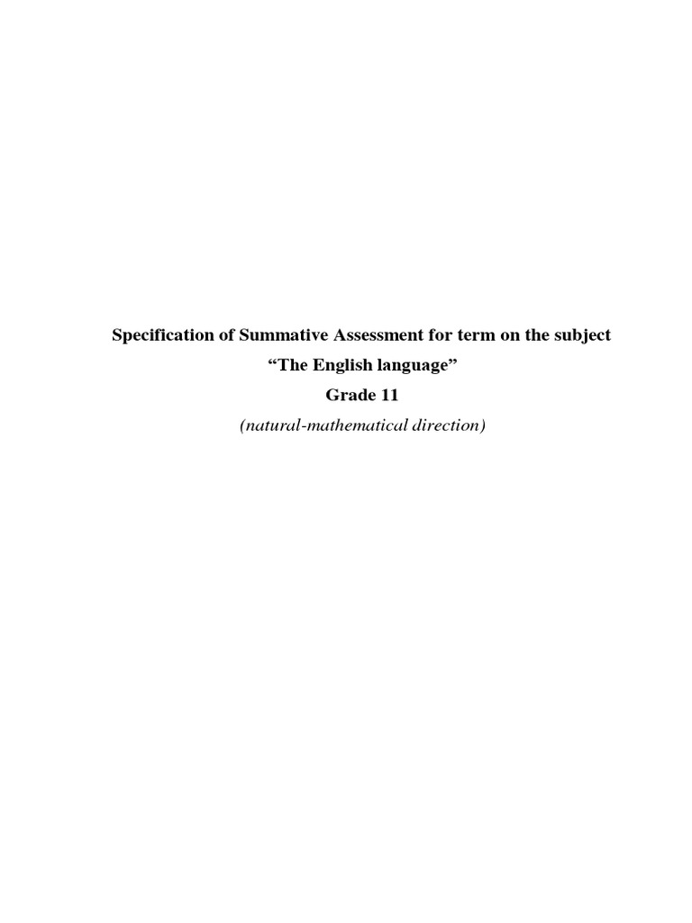 Grade 11 English Assessment Specs | PDF | Penguin | Educational Assessment
