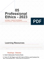 ATP 105 Professional Ethics - 2023 Lecture 6 - Conflict of Interest