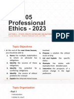 ATP 105 Professional Ethics - 2023 Lecture 4 - Rights Duties and Obigations of Advocates