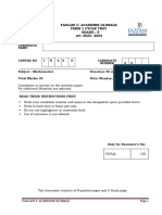 Gr-6 Math Cycle Test Paper