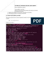 GENERAR CLAVES PÚBLICA Y PRIVADA CON GPG LINUX UBUNTU