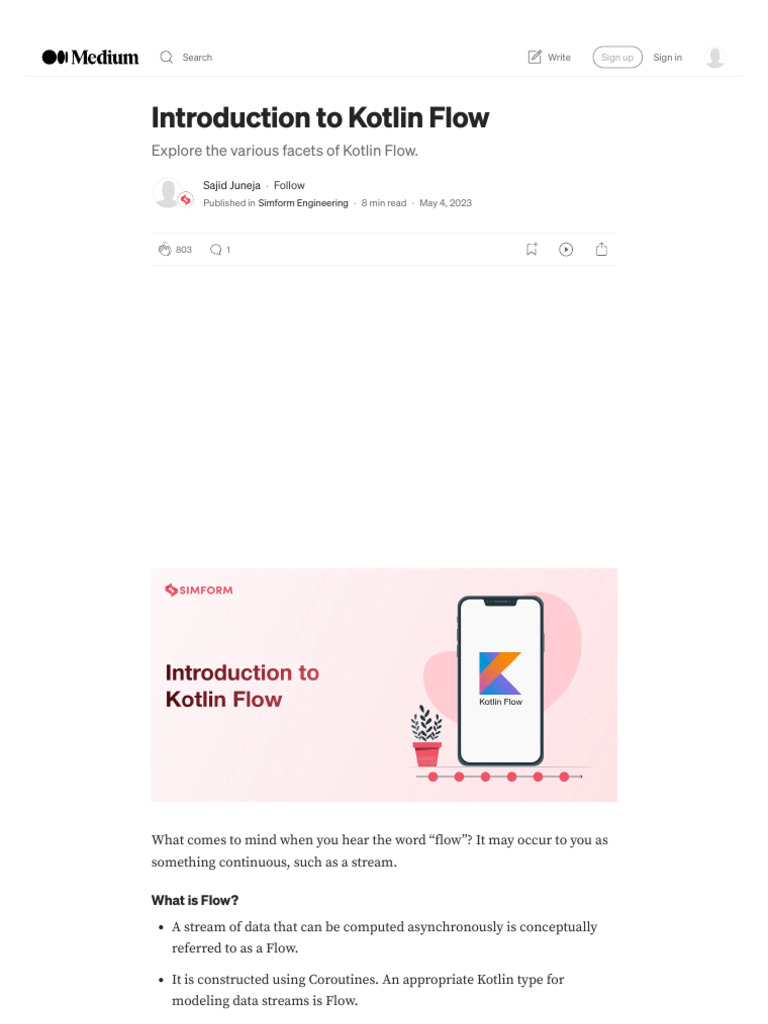 Introduction to Kotlin Flow Basics | PDF | Callback (Computer ...