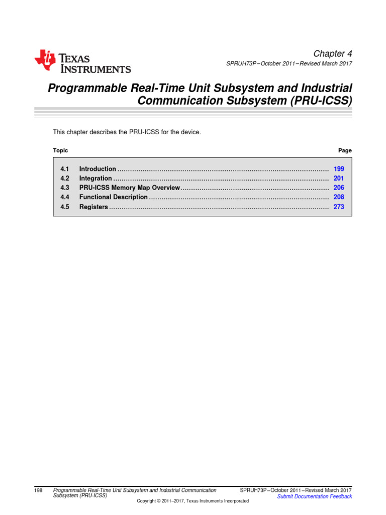 Am335x Pru | PDF | System On A Chip | Central Processing Unit