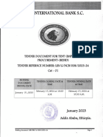 Tent Bid Document