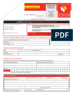 Unam Readiness Programme Application Form