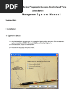 Manual CV-OTA710 For A Fingerprint Access Control - Time AttendanceManual For 5M - TFS