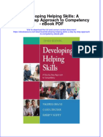 Download ebook Developing Helping Skills A Step By Step Approach To Competency Pdf full chapter pdf