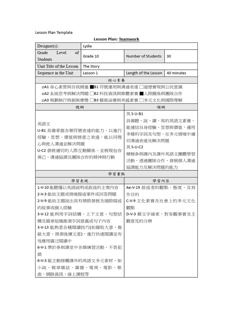 Lesson Plan Template Download Free Pdf Teachers Lesson Plan