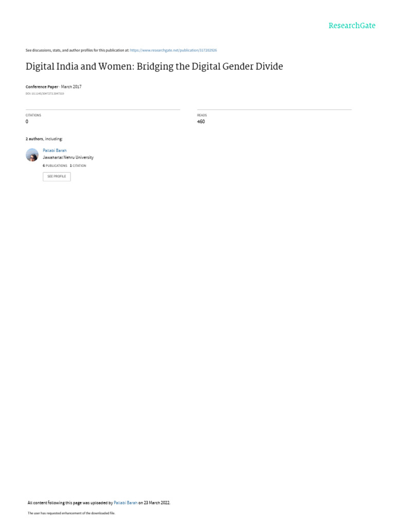Digital Indiaandwomen | PDF | Gender | Gender Studies