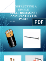 Constructing A Simple Electromagnet and Identify Its Parts