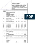 Matriz de Precios