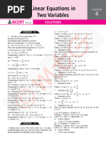 Linear Equations in Two Variables - Test Papers (Class-9 | PDF ...