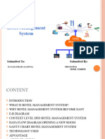 Hotel Management System: Submitted To: Submitted by