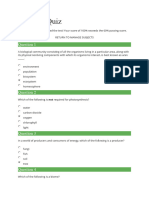 Ecology Questions