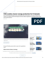 FSRU Enables Cleaner Energy Production For El Salvador - Offshore