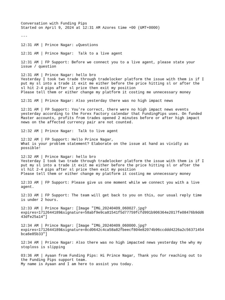 Funding Pips 2024 04 09 299991 | PDF | Service Industries | Business