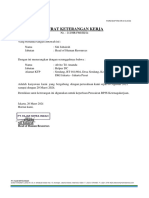 Surat Pengalaman Kerja