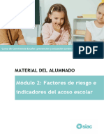 02 - Módulo 2. Manual Del Alumnado. Factores de Riesgo e Indicadores Del Acoso Escolar