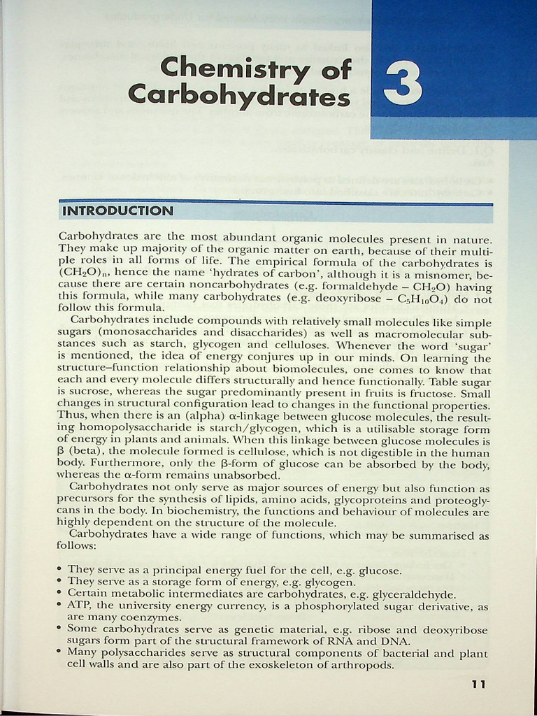 Medical Biochemistry (Chapter 3) | PDF