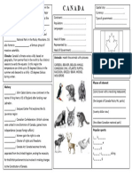 CANADA worksheet