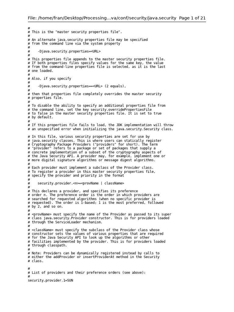 java.security | PDF | Public Key Certificate | Secure Communication