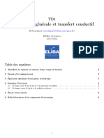 Introduction Générale Et Transfert Conductif: Table Des Matières