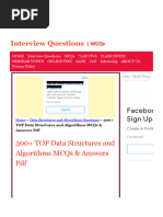 300+ TOP Data Structures and Algorithms MCQs & Answers PDF 2022