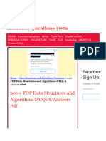 300+ TOP Data Structures and Algorithms MCQs & Answers PDF 2022