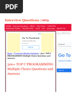 300+ TOP C PROGRAMMING Multiple Choice Questions and Answers