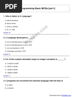 C-Programming-Basic Solved MCQs (Set-1)