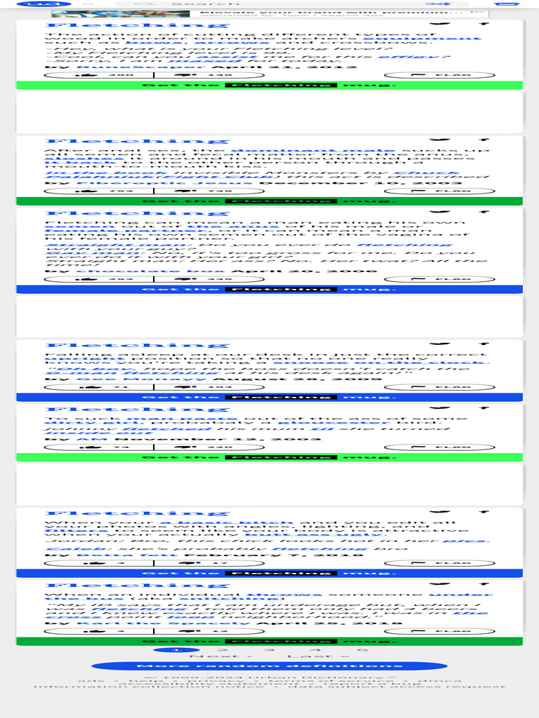 Urban Dictionary Fletching PDF Archery Scoutcraft