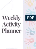 Weekly Planner - Learning Through Play www.empoweredparents.co