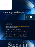 Construction of Webpage