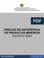 Precos de Referencia de Produtos Mineiros AGOSTO 2023