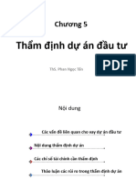 Chuong 5 - Tham Dinh Du An Dau Tu
