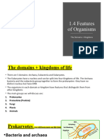 1.4 Features of Organisms F