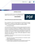 Los Tipos de Documentos de La Administracion Publica