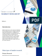 What Are The Main Types of Market Research