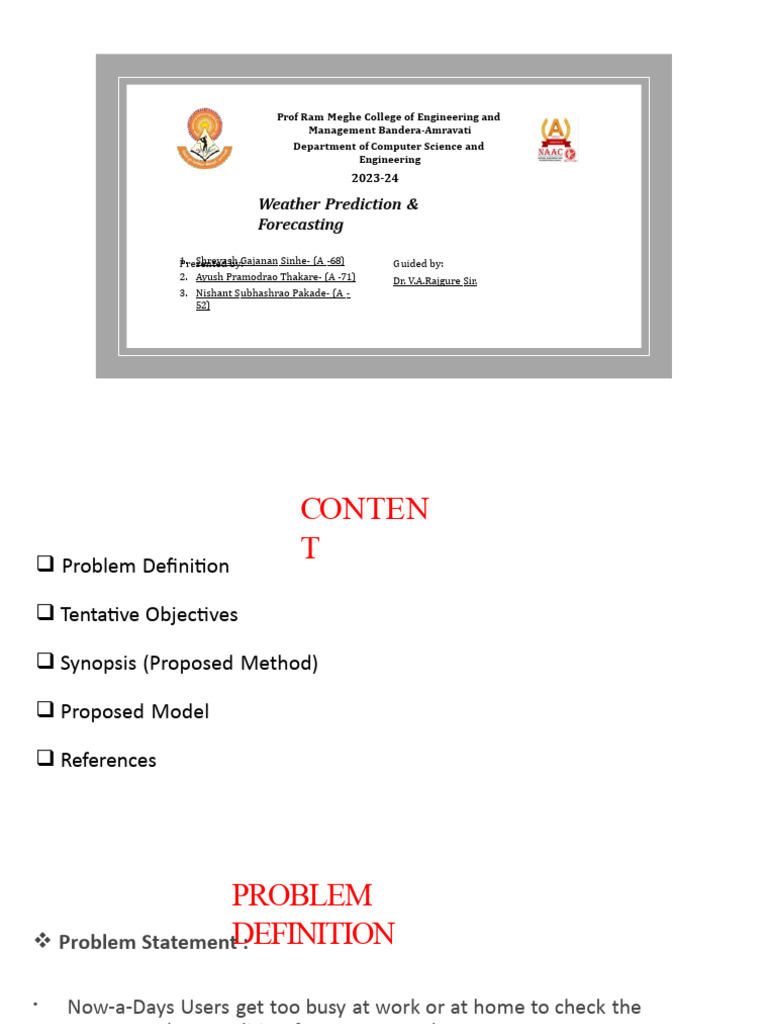Smart Weather Forecasting System | PDF | Weather Forecasting | Weather