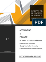 How To Be Proactive in Finance - Ca - Amrith - KRT