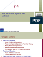 Chapter 4 the Relational Algebra and Calculus