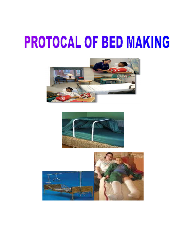 Bed Making Procedures in Nursing | PDF | Bed | Bedding