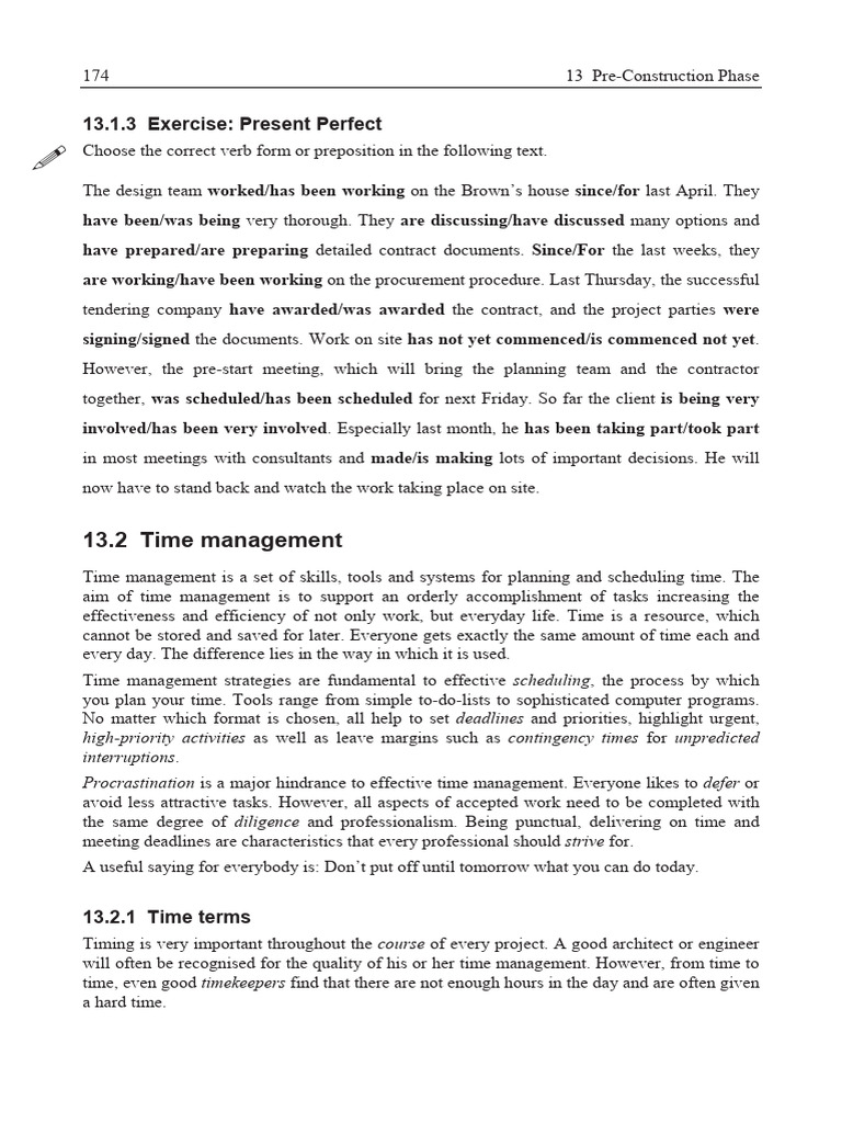 Time Management for Architects | PDF | Time Management | Professional ...