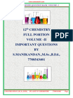 Namma Kalvi 12th Chemistry Volume 2 Important Questions EM 221131