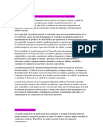 Recuento Histórico Sobre La Medicina General en Venezuela