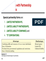 Organizations With Partnership Characteristics: Special Partnership Forms Are